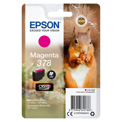 Epson Tinte 378 C13T37834010 Magenta bis zu 360 Seiten