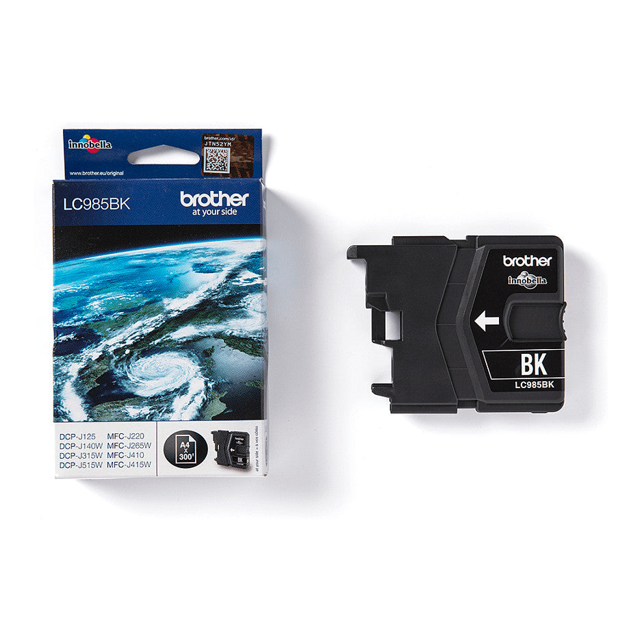Brother Tinte LC-985BK Schwarz bis zu 300 Seiten nach ISO/IEC 24711