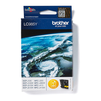 Brother Tinte LC-985Y Gelb bis zu 260 Seiten nach ISO/IEC 24711