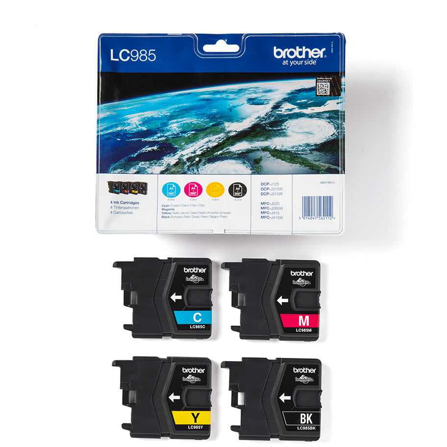 Brother Tinte LC-985 Value Pack (BK/C/M/Y)