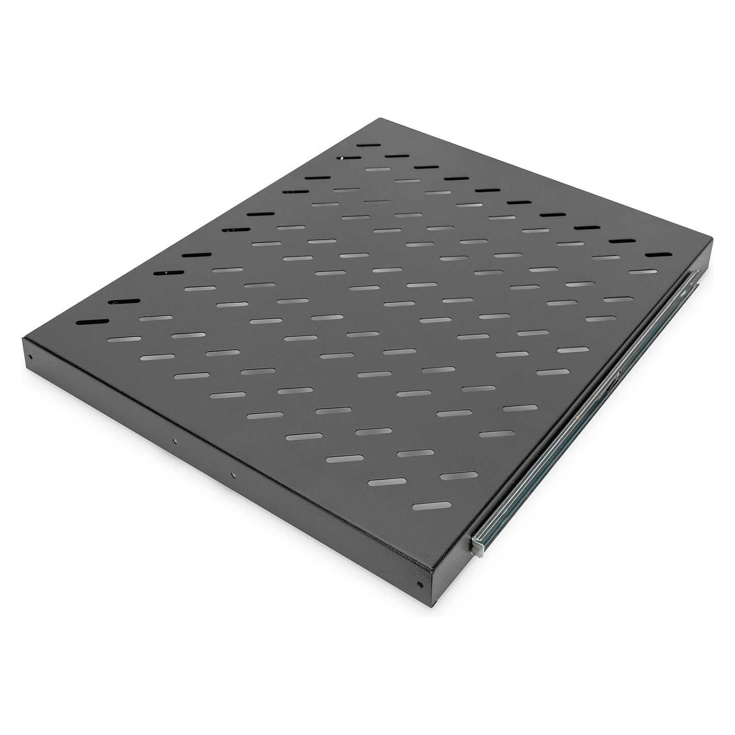 DIGITUS Fachboden 1HE 30x483x570mm bis 25kg schwarz auszieh