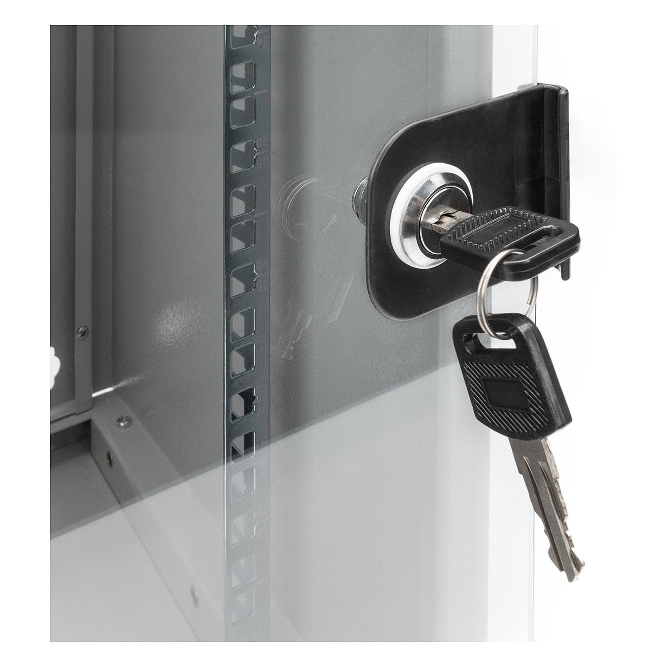DIGITUS Wandschrank Compact 9HE 254mm 10" Glastür grau