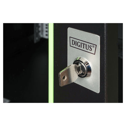 DIGITUS Netzwerkschrank Unique 12HE 643x600x600mm schwarz