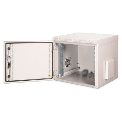 9HE Wandgehäuse, Outdoor, IP55 579x600x600 mm, Farbe Grau (RAL 7035) DIGITUS Professional