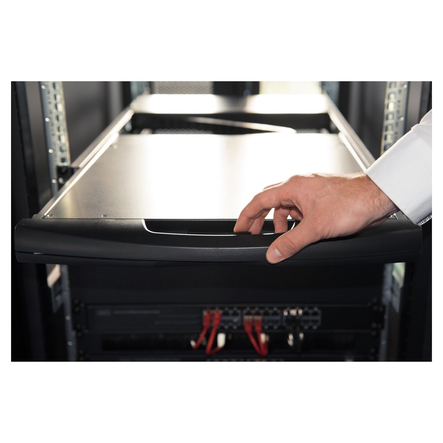 Digitus 17" LCD KVM Konsole, 1-Port VGA, deutsche Tastatur