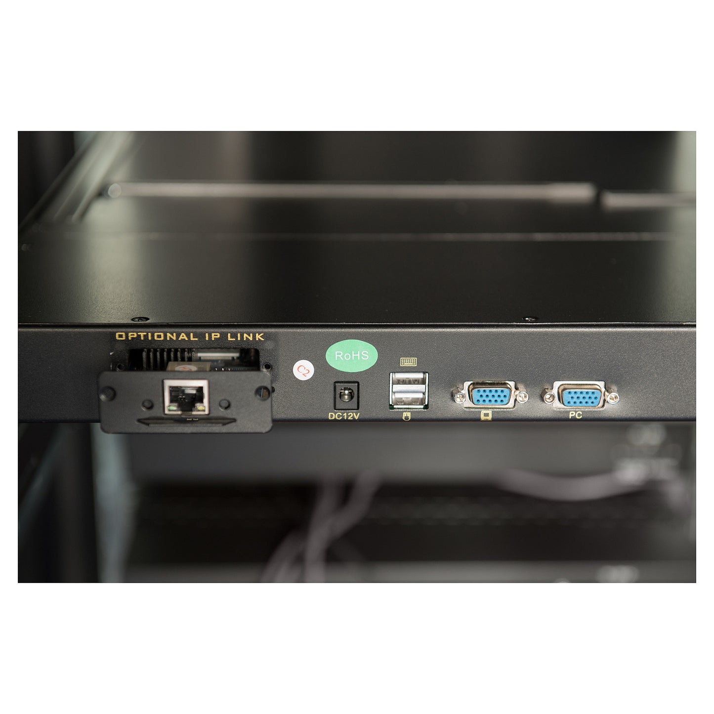 Digitus 17" LCD KVM Konsole, 8-Port VGA, deutsche Tastatur
