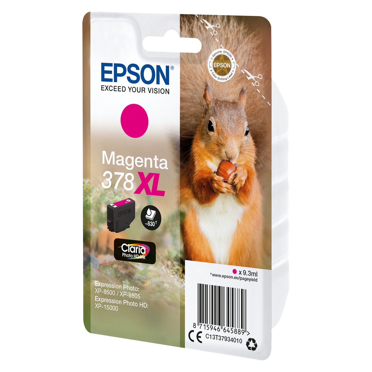 Epson Tinte 378XL C13T37934010 Magenta bis zu 830 Seiten
