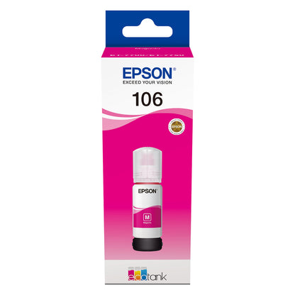 Epson Tinte ON 1LB 106 EcoTank Magenta ink bottle