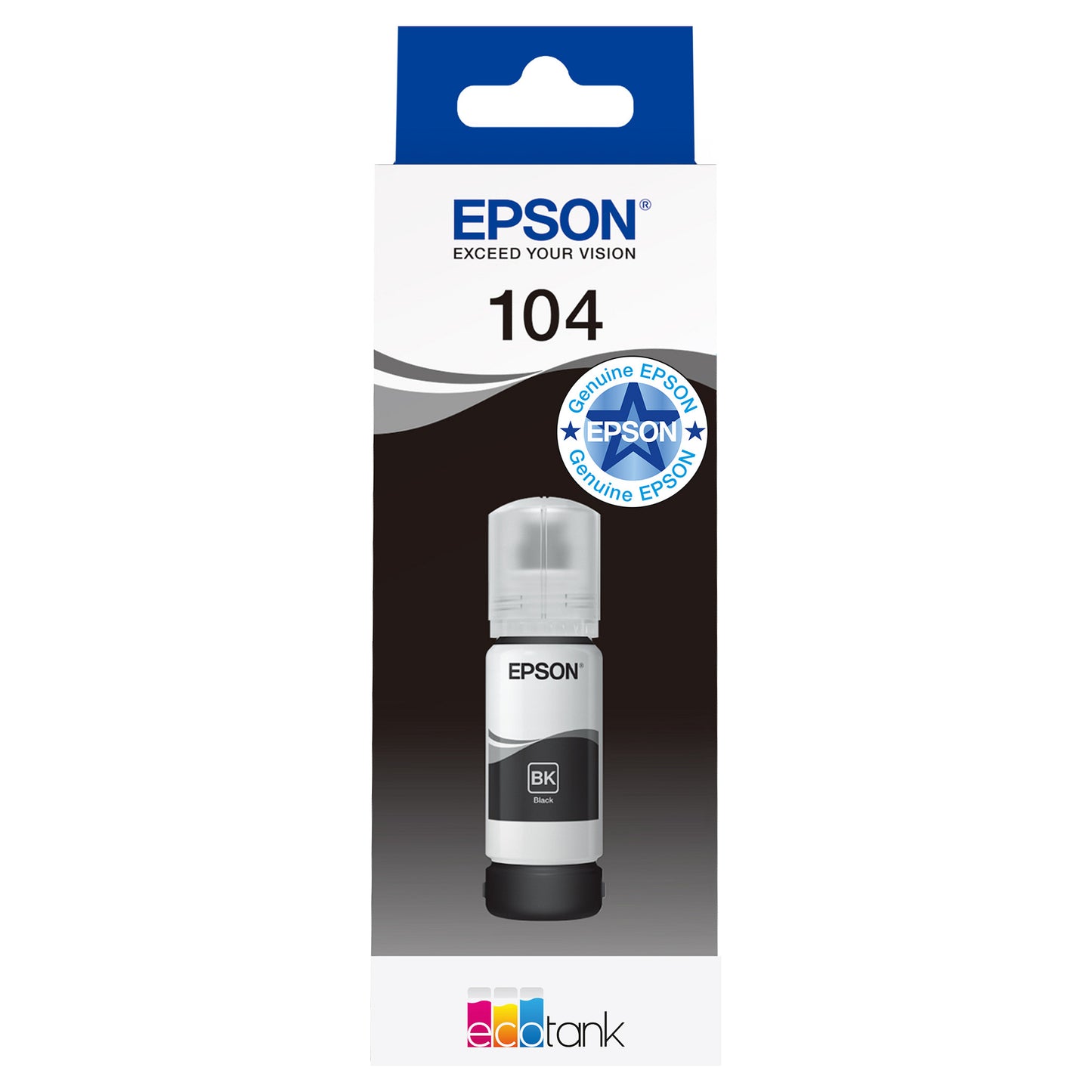Epson Tinte 104 EcoTank C13T00P140 Schwarz bis zu 4.500 Seiten