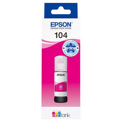 Epson Tinte 104 EcoTank C13T00P340 Magenta bis zu 7.500 Seiten