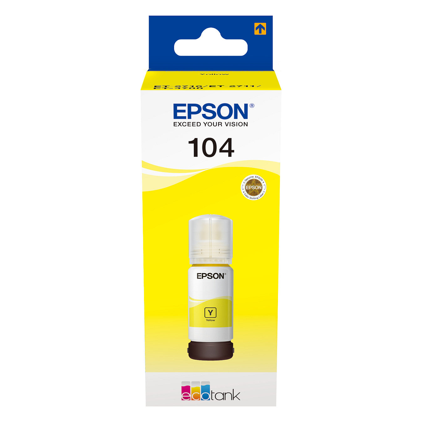 Epson Tinte 104 EcoTank C13T00P440 Gelb bis zu 7.500 Seiten