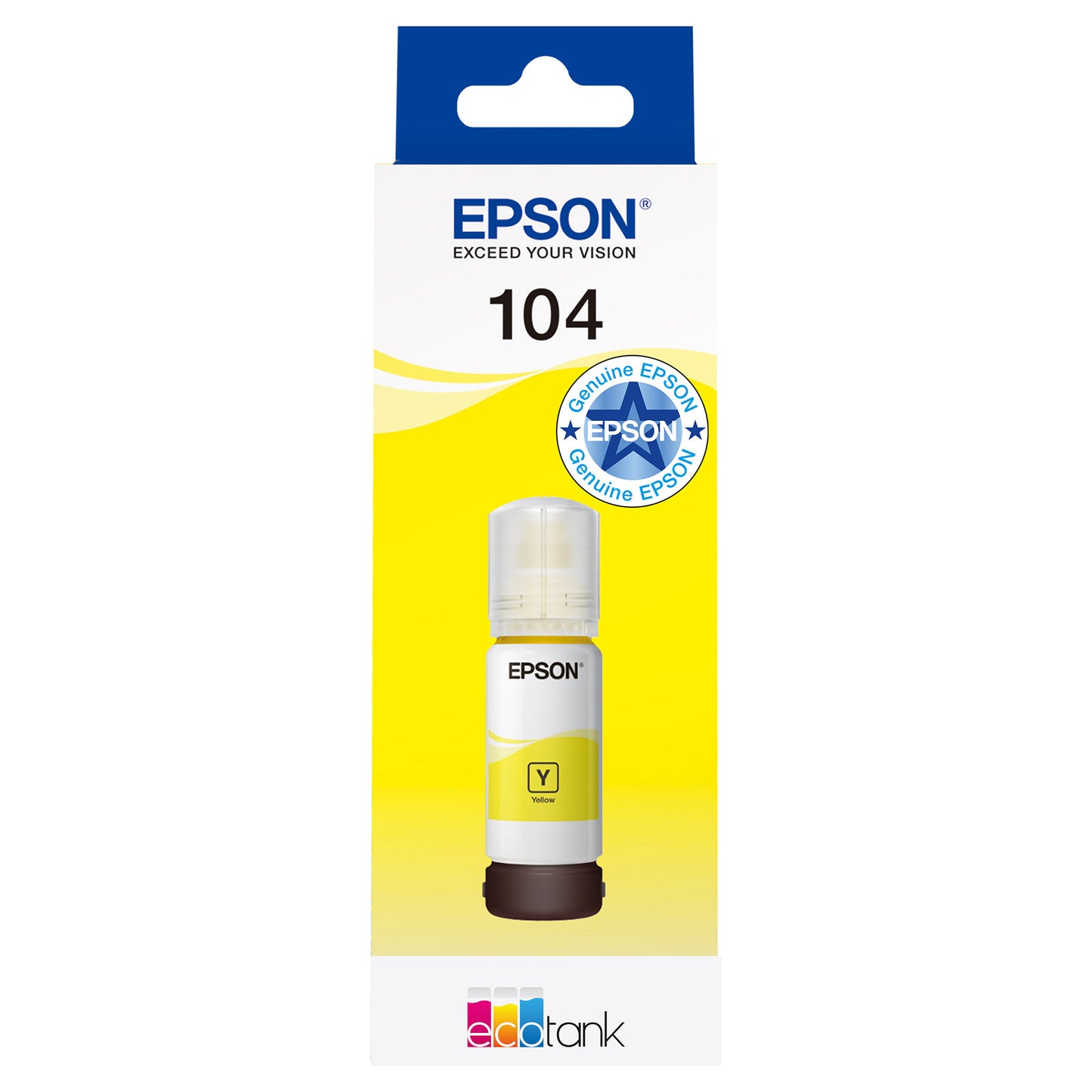 Epson Tinte 104 EcoTank C13T00P440 Gelb bis zu 7.500 Seiten