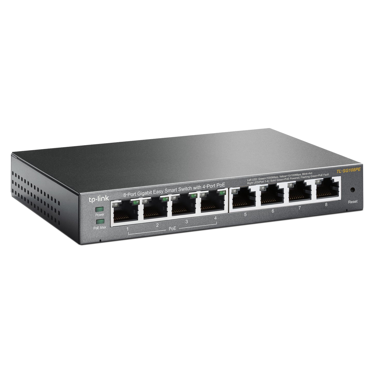 8P TP-LINK TL-SG108PE Metall 4x POE