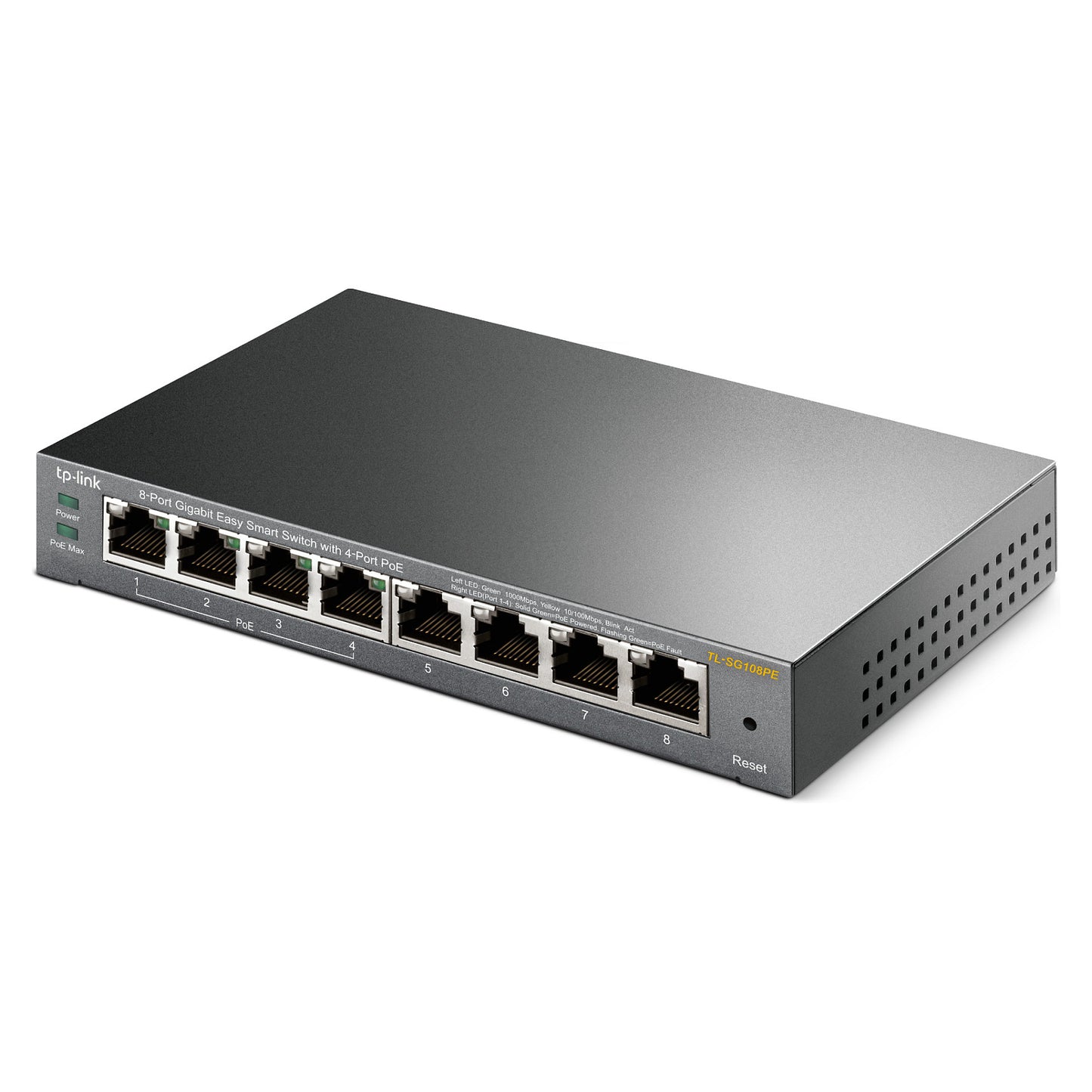 8P TP-LINK TL-SG108PE Metall 4x POE