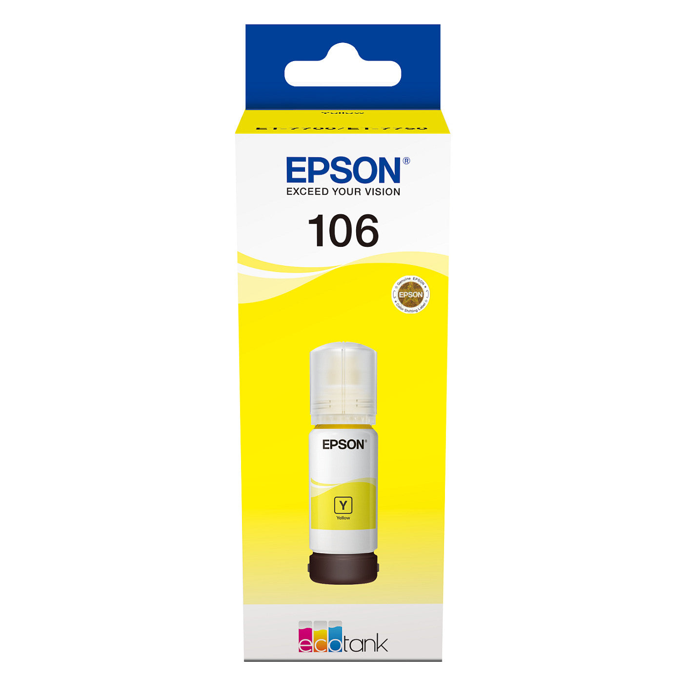 Epson Tinte 1LB 106 EcoTank Yellow ink bottle