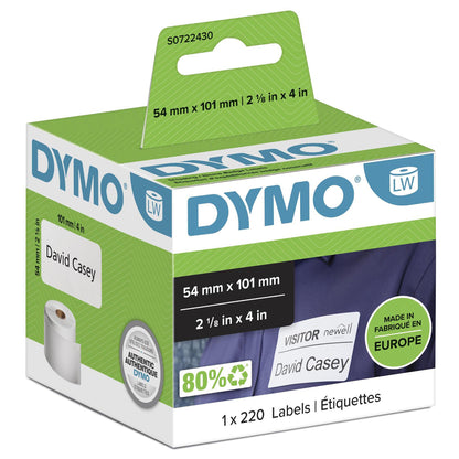 Dymo LabelWriter - Versandetiketten/Namensschilder Selbstklebend - 54 x 101 mm - (S0722430)