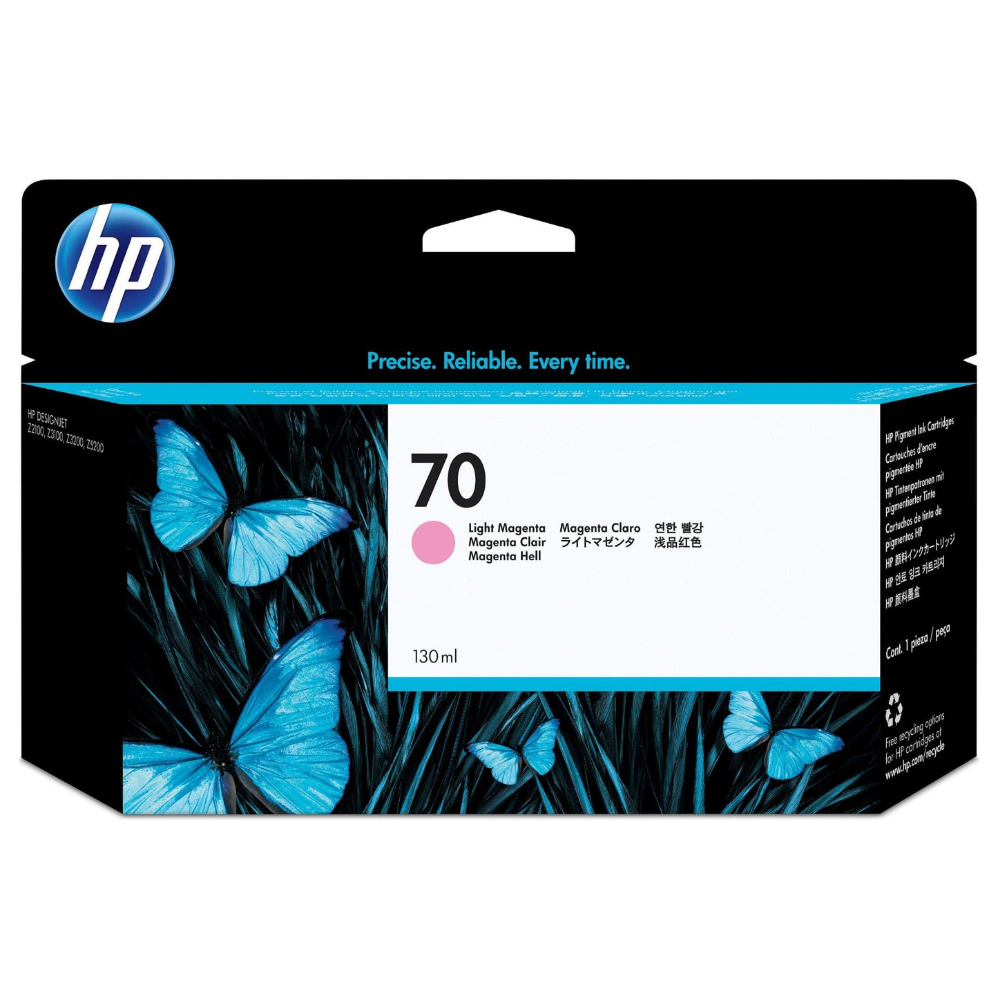 HP Original 70 Druckerpatrone magenta hell 130ml (C9455A)