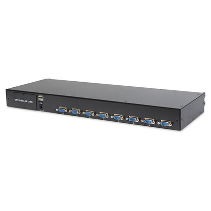 Digitus 19" LCD KVM Konsole, 8-Port VGA, deutsche Tastatur