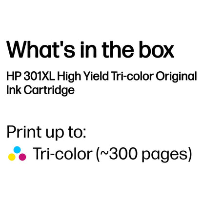 HP Tinte 301XL CH564EE Color (Cyan/Magenta/Gelb)