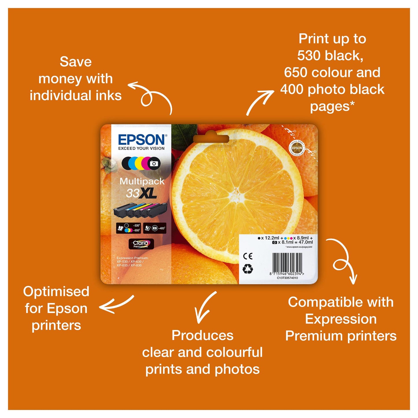 Epson C13T33444012 yellow
