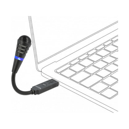 USB Mikrofon mit Schwanenhals und Mute Button