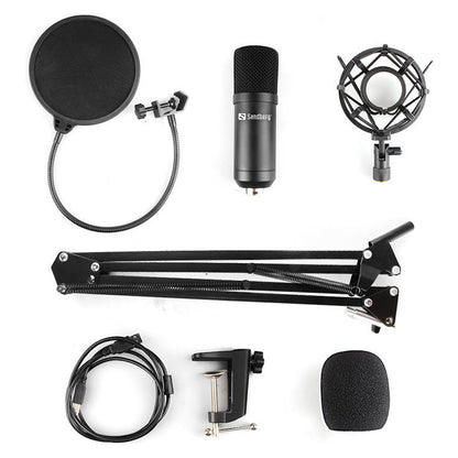 Broadcast Sandberg Streamer USB Microphone Kit