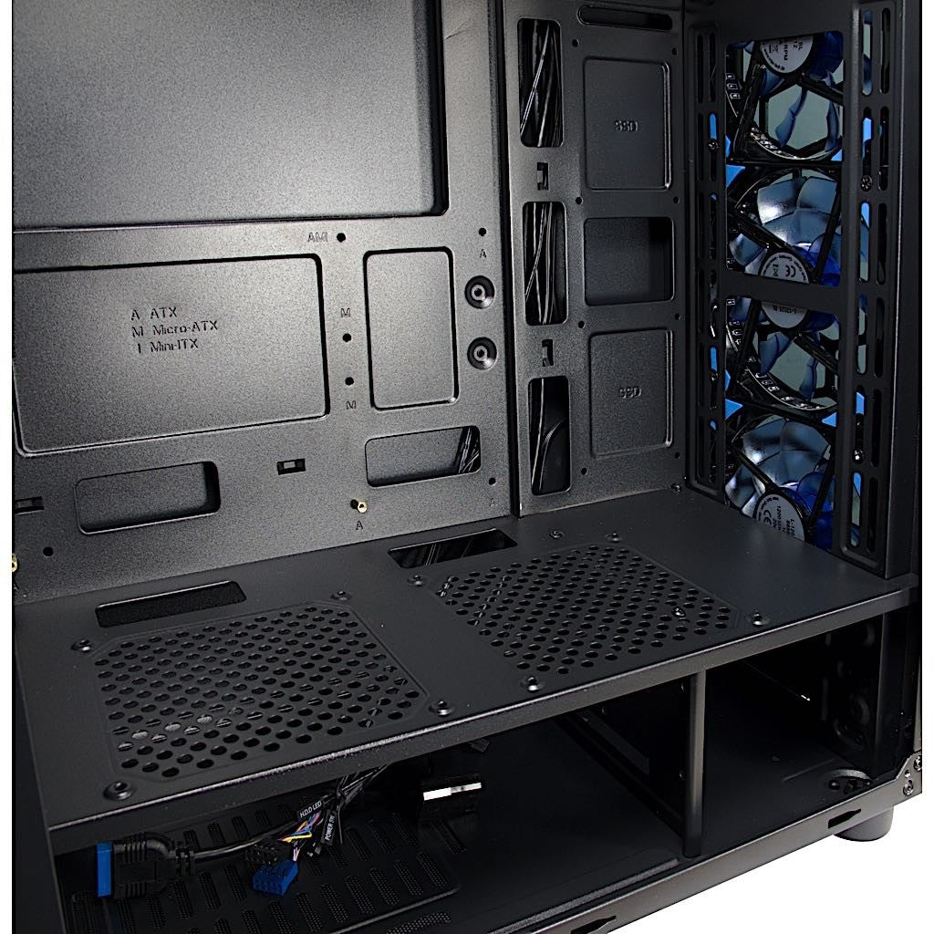 Midi Inter-Tech CXC2 Blue. w/o PSU