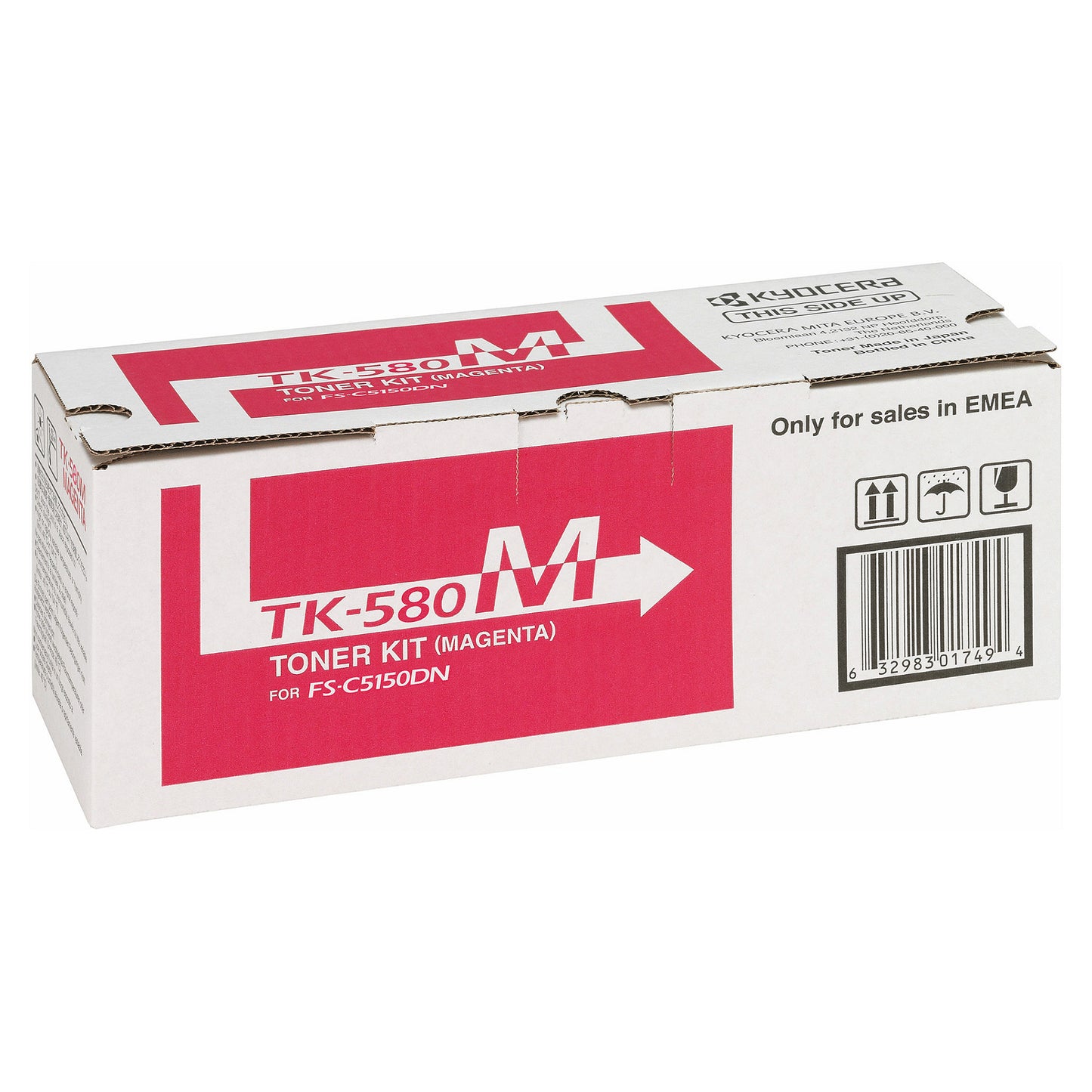 Kyocera Toner TK-580M Magenta bis zu 2.800 Seiten gem. ISO/IEC 19798