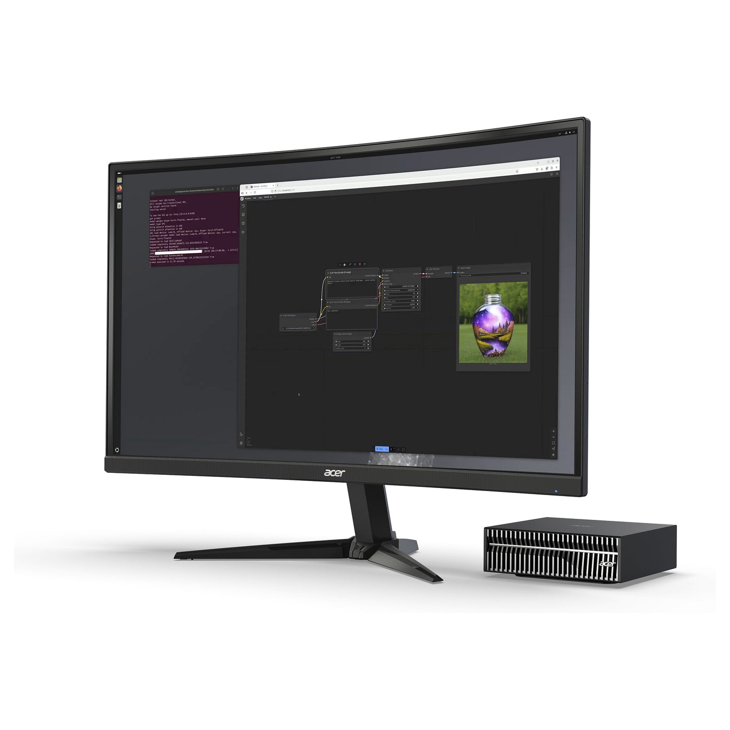 Acer Veriton VGN100 AI Mini Workstation Supercomputer GB10 Blackwell Tensor Core 128GB/4TB SSD NVIDIA DGX