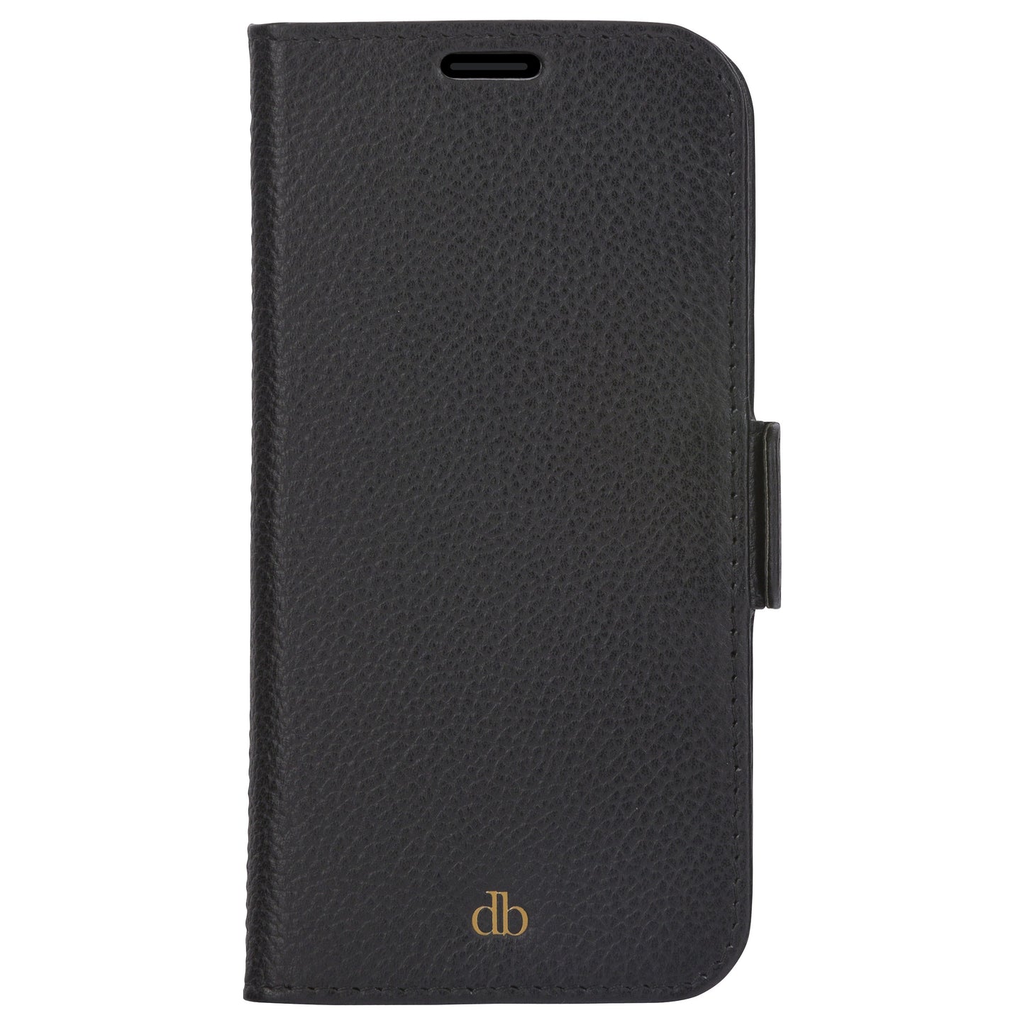 dbramante1928 New York - Flip-Hlle fr Mobiltelefon - 2-in-1 - Vollnarbenleder - Night Black - fr Apple iPhone 11, XR