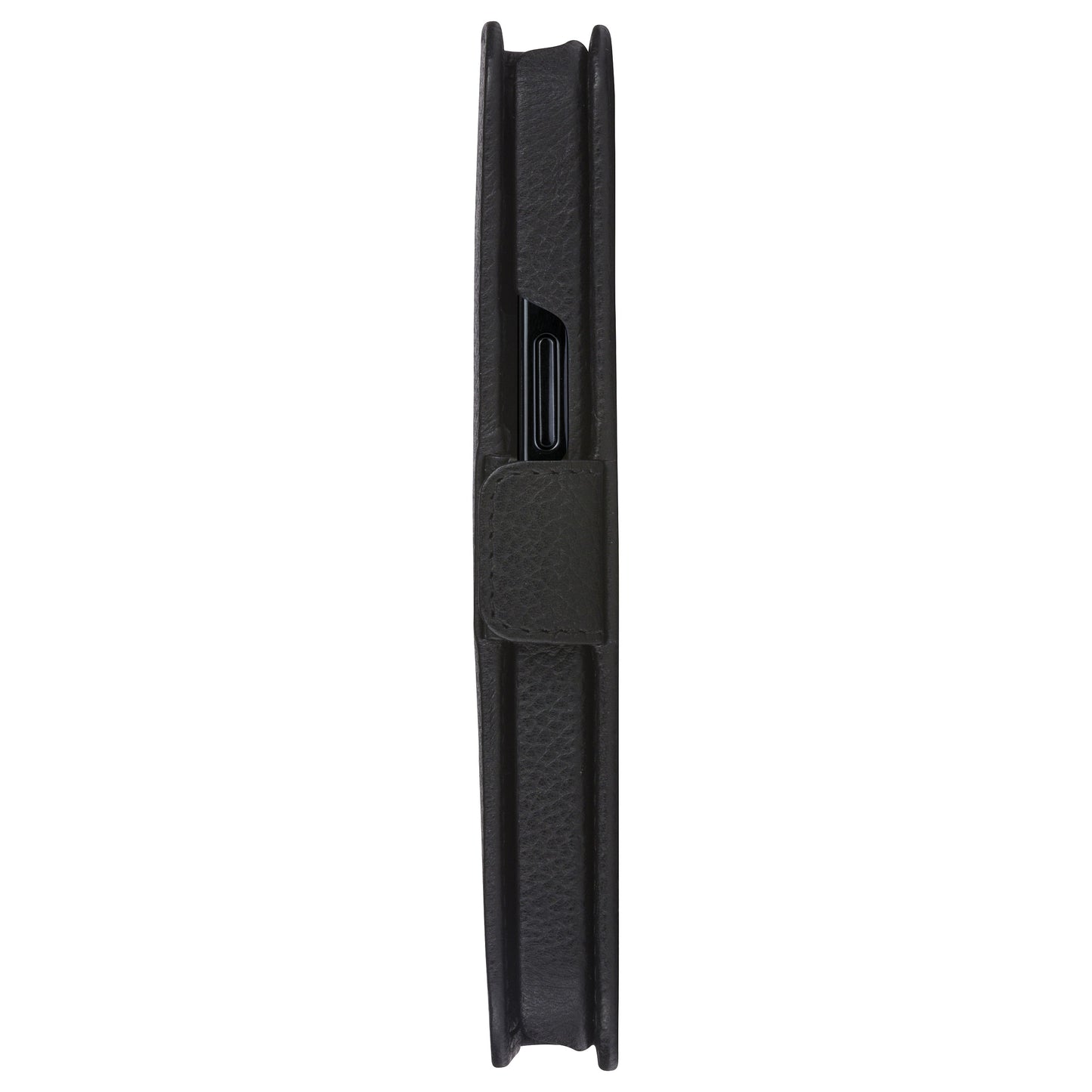 dbramante1928 New York - Flip-Hlle fr Mobiltelefon - 2-in-1 - Vollnarbenleder - Night Black - fr Apple iPhone 11, XR