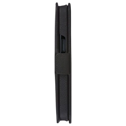 dbramante1928 New York - Flip-Hlle fr Mobiltelefon - 2-in-1 - Vollnarbenleder - Night Black - fr Apple iPhone 11, XR