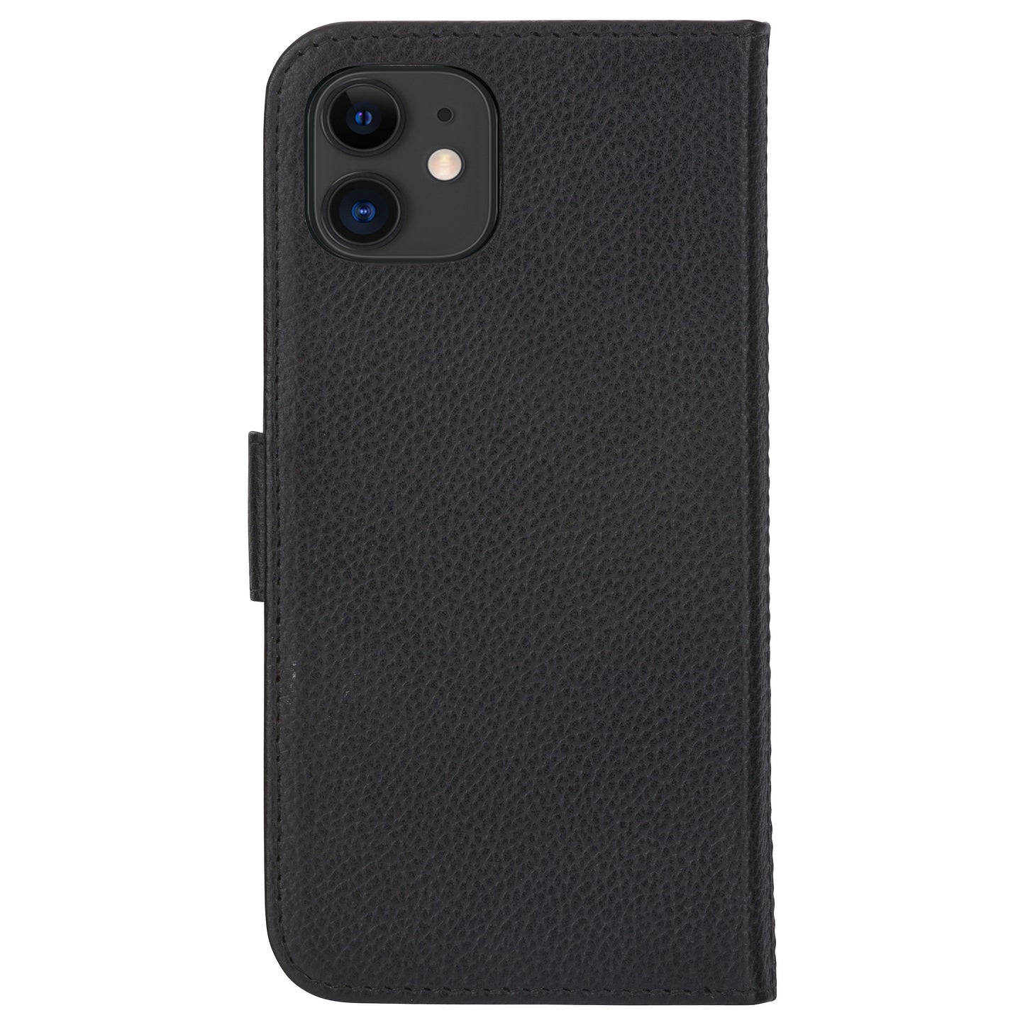 dbramante1928 New York - Flip-Hlle fr Mobiltelefon - 2-in-1 - Vollnarbenleder - Night Black - fr Apple iPhone 11, XR
