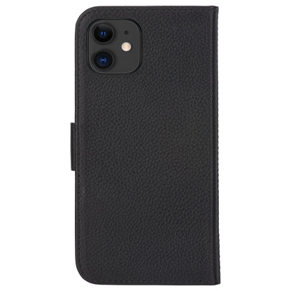 dbramante1928 New York - Flip-Hlle fr Mobiltelefon - 2-in-1 - Vollnarbenleder - Night Black - fr Apple iPhone 11, XR