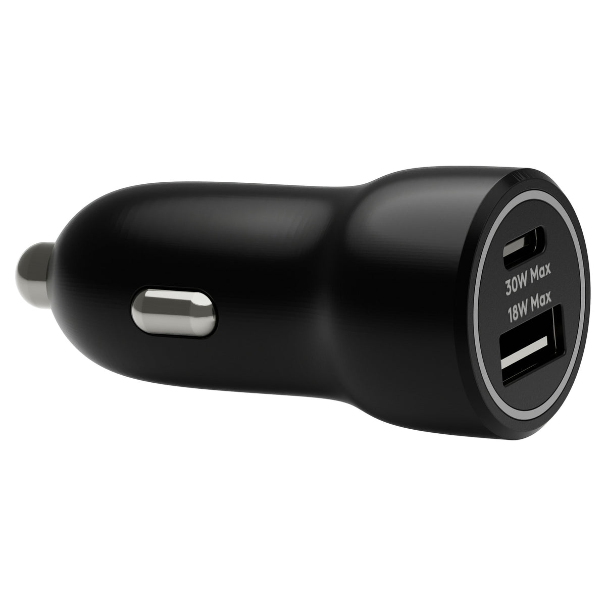 dbramante1928 re-charge - Auto-Netzteil - 30 Watt - 2 Ausgabeanschlussstellen (24 pin USB-C, USB) - Schwarz