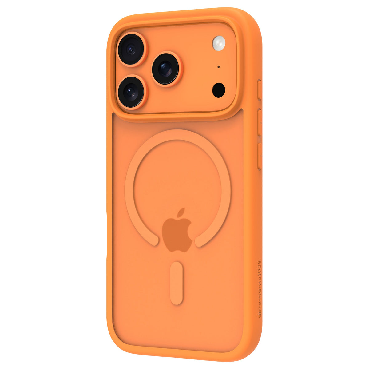 dbramante1928 Grenen - Hintere Abdeckung fr Mobiltelefon - MagSafe-Kompatibilitt - Kunststoff - orange - fr Apple