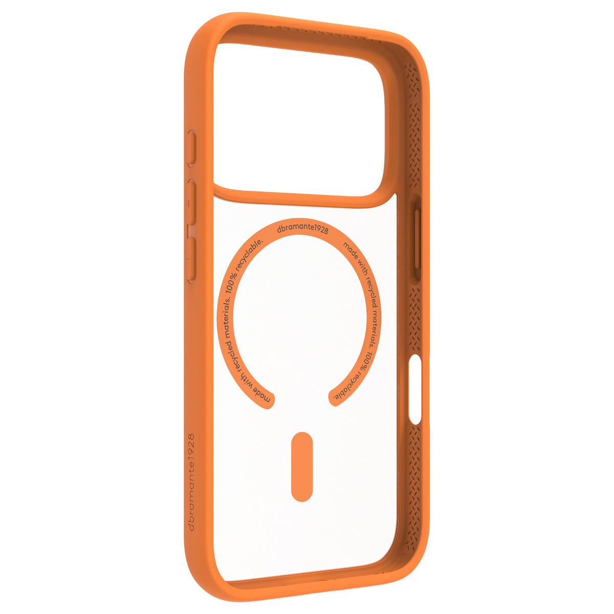 dbramante1928 Grenen - Hintere Abdeckung fr Mobiltelefon - MagSafe-Kompatibilitt - Kunststoff - orange - fr Apple