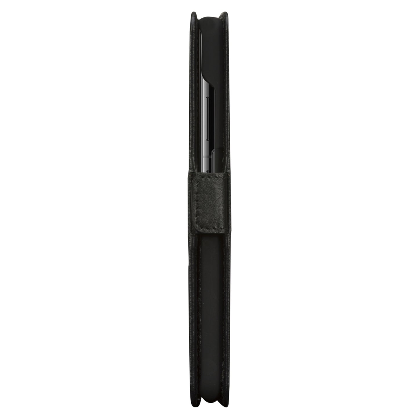 dbramante1928 Lynge - Flip-Hlle fr Mobiltelefon - genarbtes Leder - Schwarz - fr Samsung Galaxy S21+ 5G