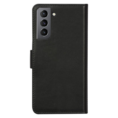 dbramante1928 Lynge - Flip-Hlle fr Mobiltelefon - genarbtes Leder - Schwarz - fr Samsung Galaxy S21+ 5G