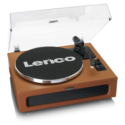 Lenco LS-430 Plattenspieler 4x Lautsprechern BT braun