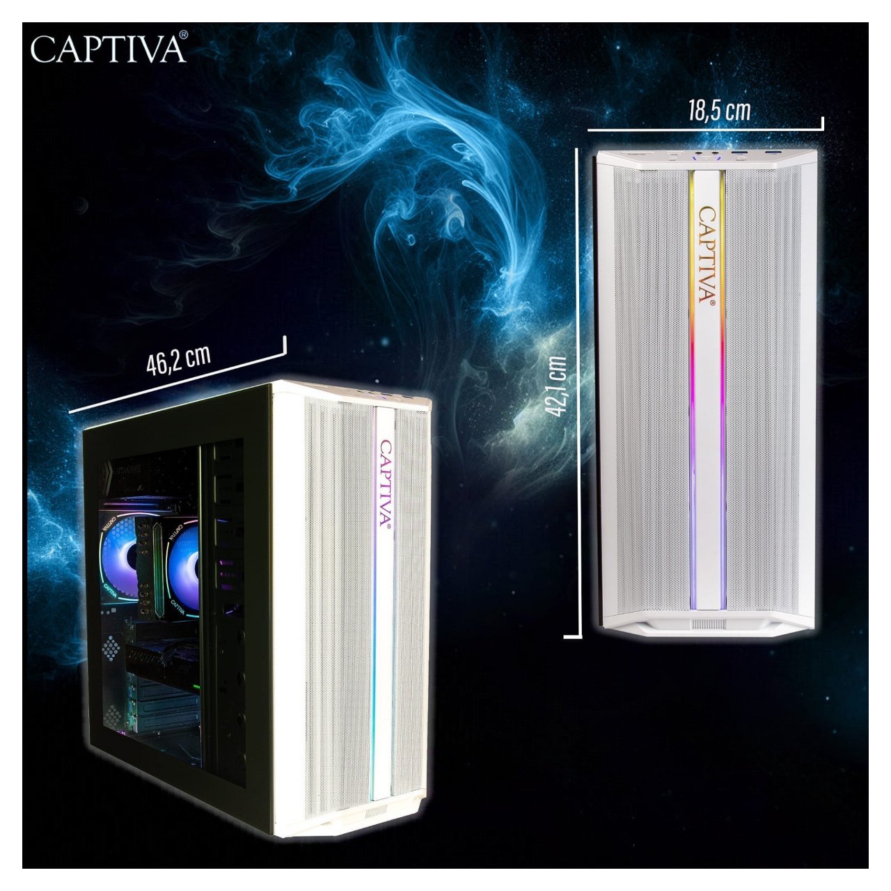Captiva Advanced Gaming PC R98-608 Ryzen 7 5700X 32GB/1TB SSD RTX 5060 Win11