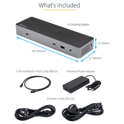 D StarTech TB3/USB-C DOCK - DUAL DP/HDMI