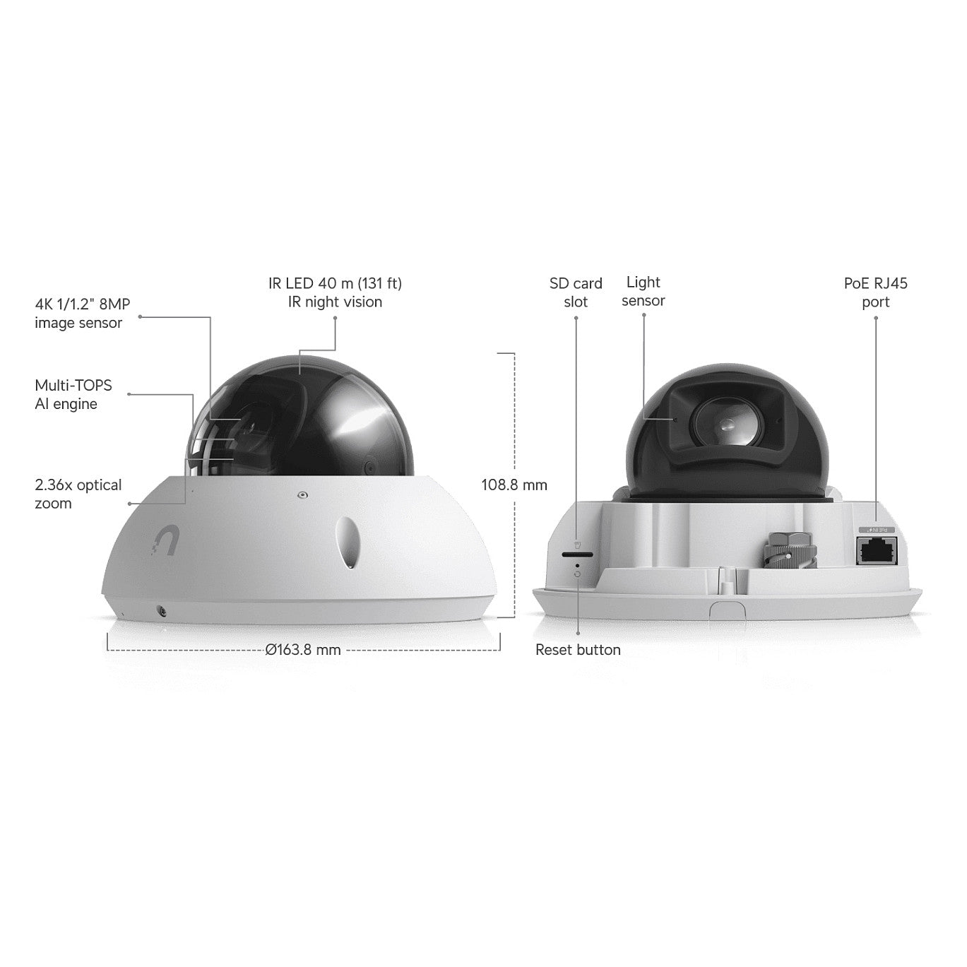 Ubiquiti UVC-G6-PRO-DOME-W white