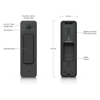 Ubiquiti UVC-Doorbell-Lite-B black