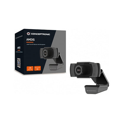 CONCEPTRONIC Webcam USB-A2.0 90° 1080P/30Hz FullHD +Mikro sw