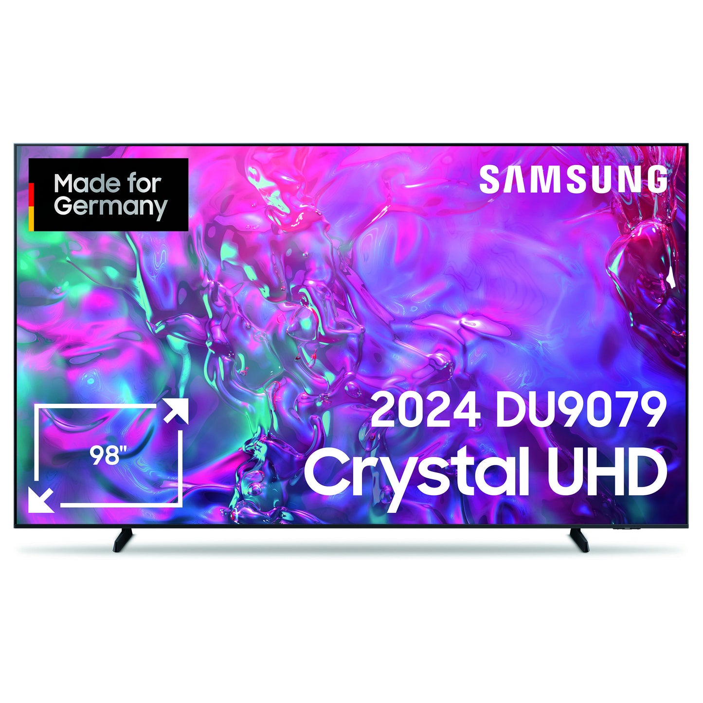247,7cm/98" (3840x2160) Samsung GU98DU9079UXZG 16:9 Crystal UHD 100Hz HDMI USB WLAN Bluetooth HDR10+ Speaker Black