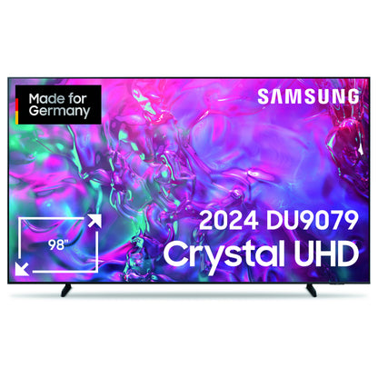 247,7cm/98" (3840x2160) Samsung GU98DU9079UXZG 16:9 Crystal UHD 100Hz HDMI USB WLAN Bluetooth HDR10+ Speaker Black
