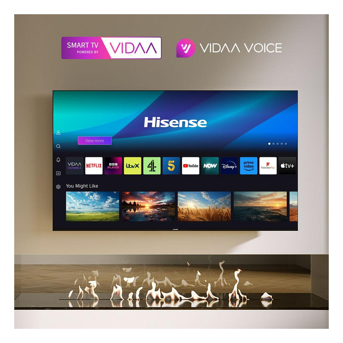 189,0cm/75" (3840x2160) Hisense 75E6NT 16:9 DLED 60Hz HDMI USB WLAN Bluetooth HDR10+ Speaker Black