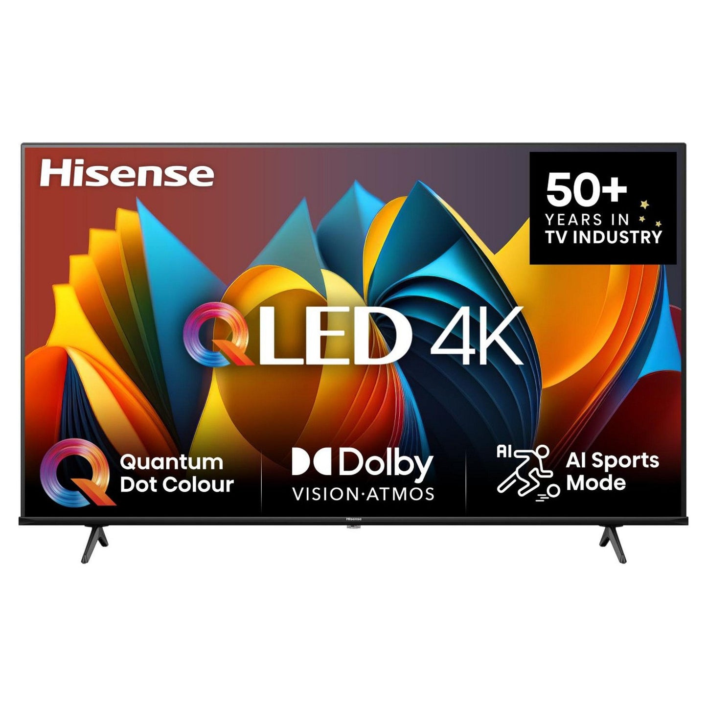 189,0cm/75" (3840x2160) Hisense 75E77NQ 16:9 QLED 60Hz HDMI USB WLAN Bluetooth HDR10+ Speaker Black