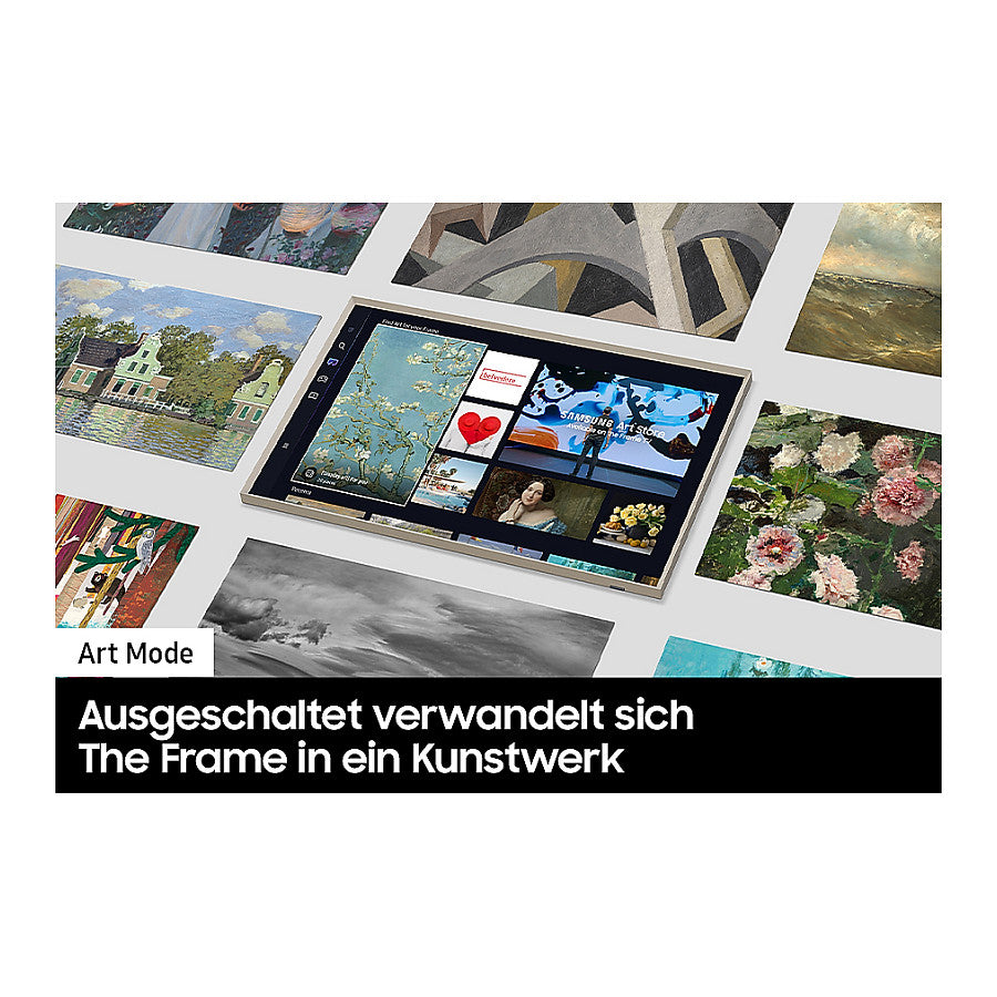 80,0cm/32" (1920x1080) Samsung The Frame GQ32LS03CBUXZG 16:9 QLED 50Hz HDMI USB WLAN Bluetooth HDR10+ Speaker Black